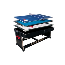 Sure Shot 4-in-1 Multi Game Table - Black -7ft